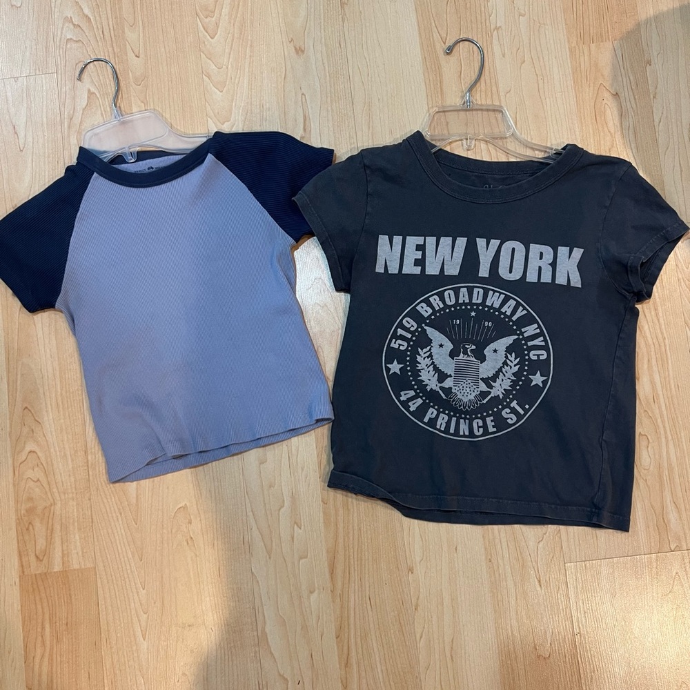 Brandy Melville 2 pack baby tees